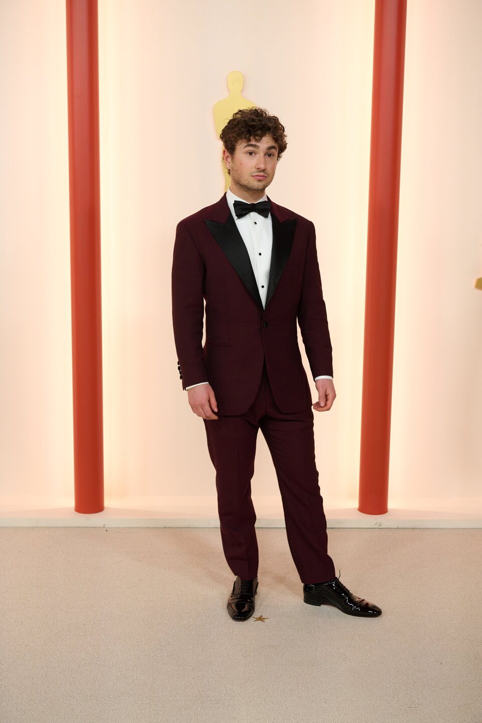 Gabriel LaBelle at the champagne carpet of the Oscar Awards 2023