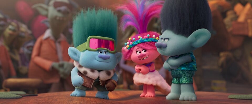 Imagen de la película Trolls Band Together