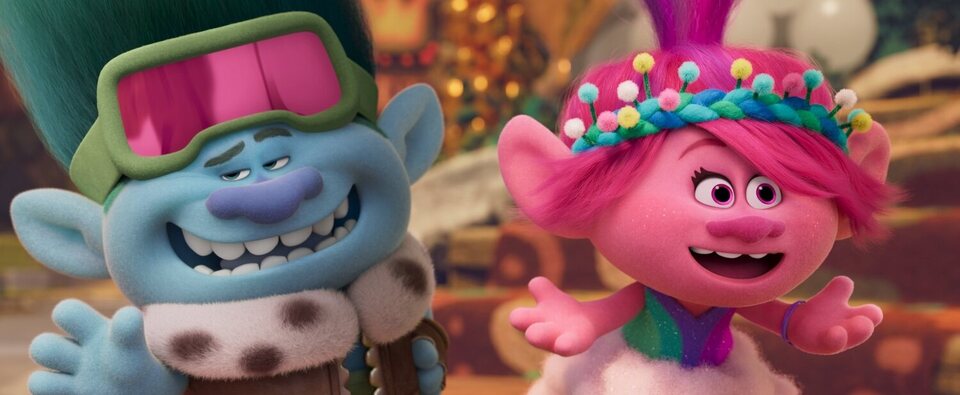 Imagen de la película Trolls Band Together