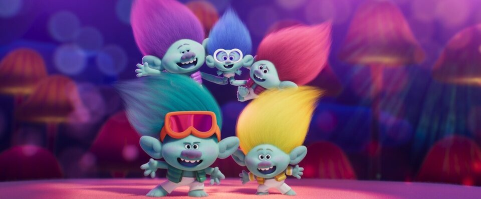 Imagen de la película Trolls Band Together