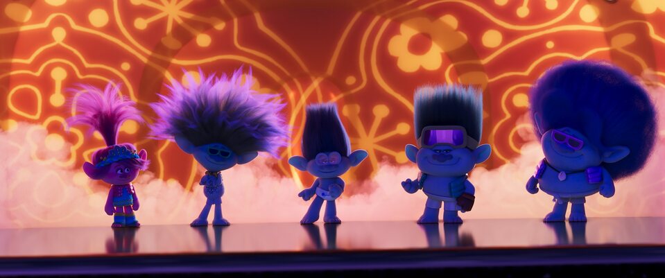Imagen de la película Trolls Band Together