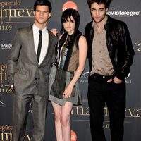 Taylor Lautner, Kristen Stewart y Robert Pattinson en Madrid