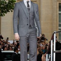 Daniel Radcliffe posa en la alfombra roja de 'Las reliquias de la muerte: Parte 2'