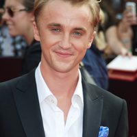 Tom Felton en la premiére de Nueva York de 'Las reliquias de la muerte: Parte 2'