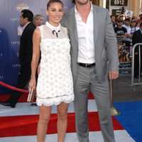 Chris Hemsworth y Elsa Pataky en la premiére de 'Capitán América'