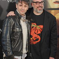 José Mota y Álex de la Iglesia en el photocall de la rueda de prensa de 'La chispa de la vida'