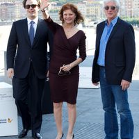 Nicholas Jarecki, Susan Sarandon y Richard Gere en el Festival de San Sebastián 2012