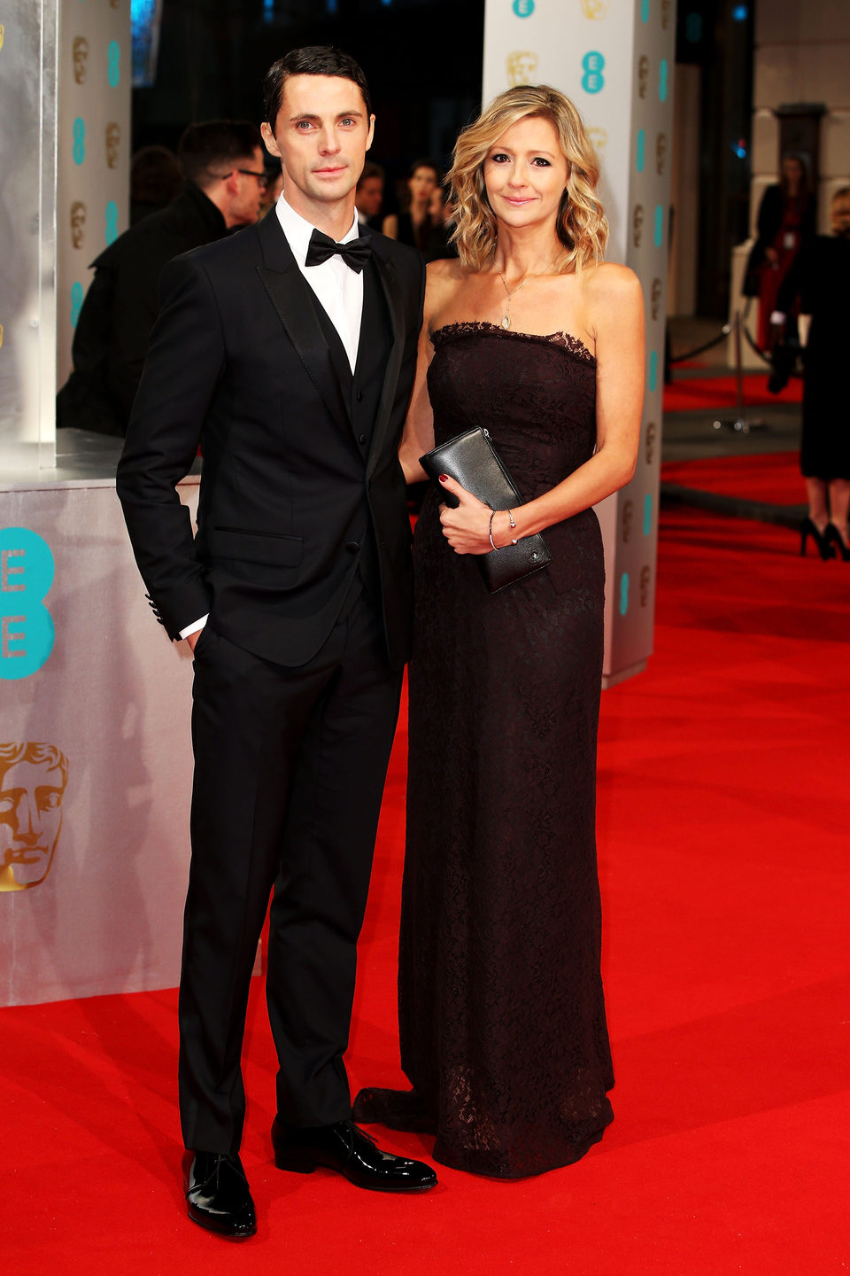 Matthew Goode and Sophie Dymoke at the 2015 BAFTA Awards
