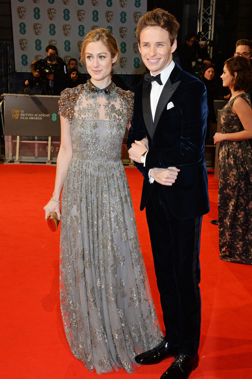 Eddie Redmayne and Hannah Bagshawe at the BAFTA 2015