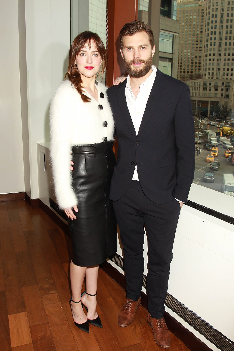Dakota Johnson and Jamie Dornan at the 'Fifty Shades of Grey' presentation brunch