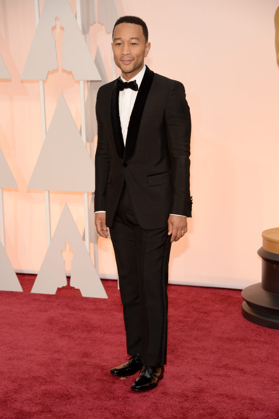 John Legend pose at the red carpet of the Oscar 2015