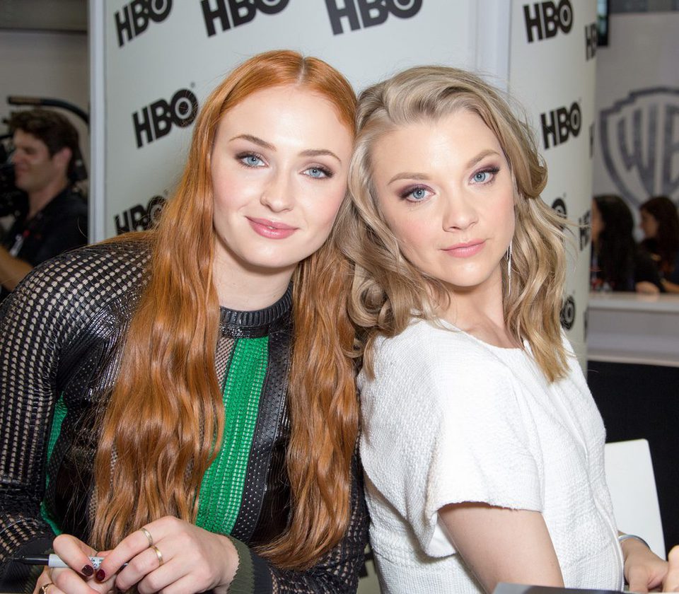 Sophie Turner and Natalie Dormer at the Comic-Con 2015