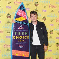 Actor Josh Hutcherson poses in the press room at the Teen Choice Awards 2015