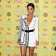 Actress Shay Mitchell poses in the press room at the Teen Choice Awards 2015