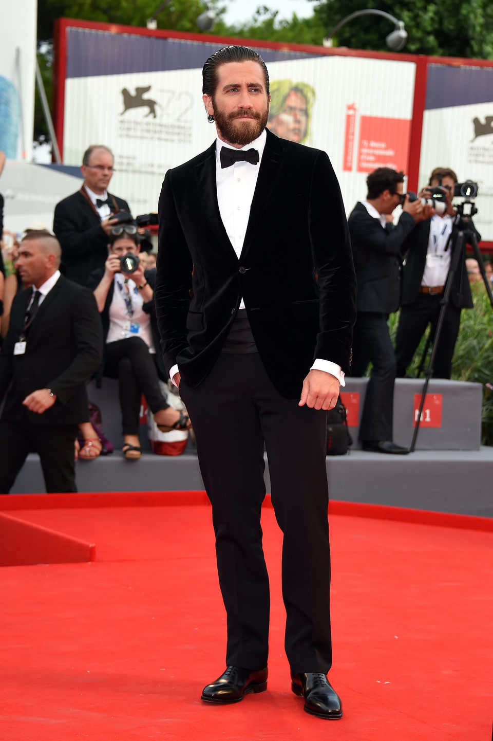 Jake Gyllenhaal at the 'Everest' premiere in the 72nd Venice Film Festival