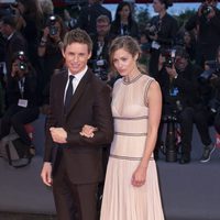 Eddie Redmayne and Hannah Bagshawe at the 72nd Venice Film Festival