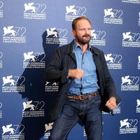 Ralph Fiennes dances at the 72nd Venice Film Festival