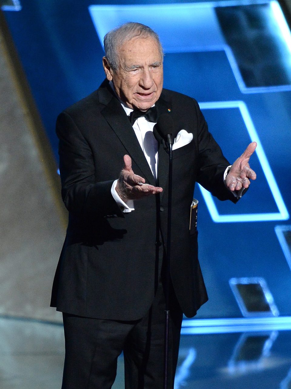 Mel Brooks presenting the outstanding comedy series award at the 2015 Emmys