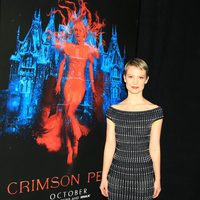 Mia Wasikowska at the NY premiere of 'Crimson Peak'