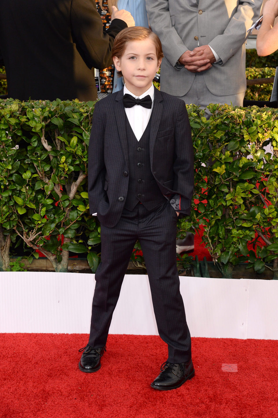 Jacob Tremblay in red carpet of SAG Awards 2016