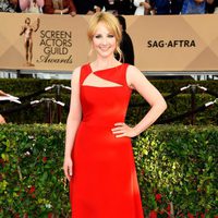 Melissa Rauch in red carpet of SAG Awards 2016