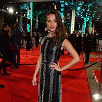 Alicia Vikander at the 2016 BAFTA Awards' red carpet