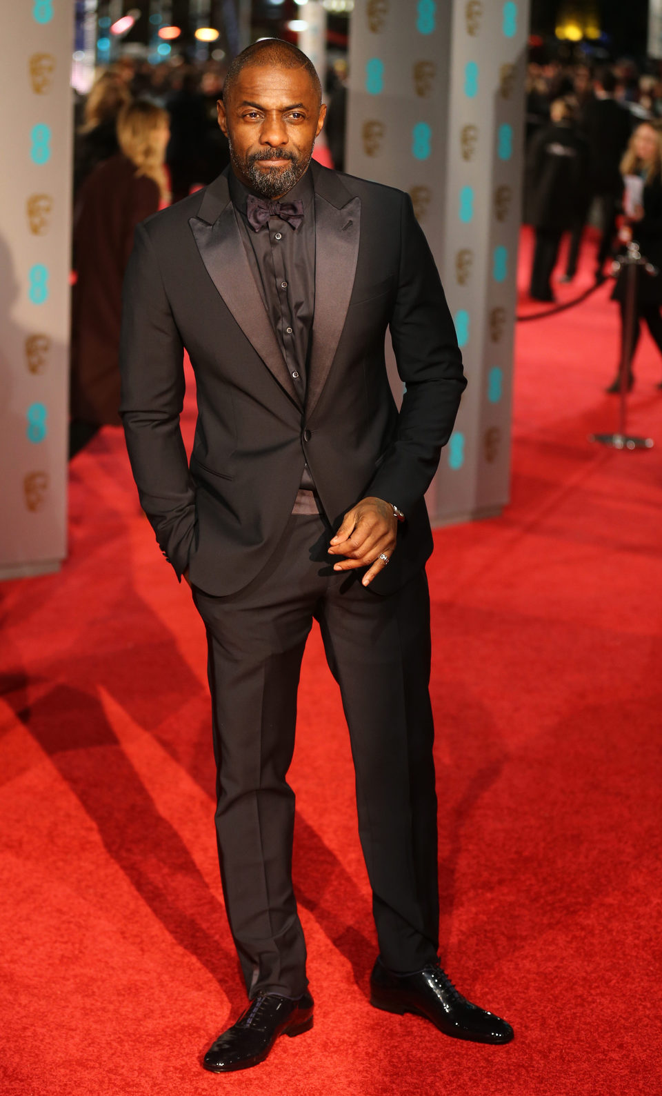Idris Elba at the 2016 BAFTA Awards' red carpet