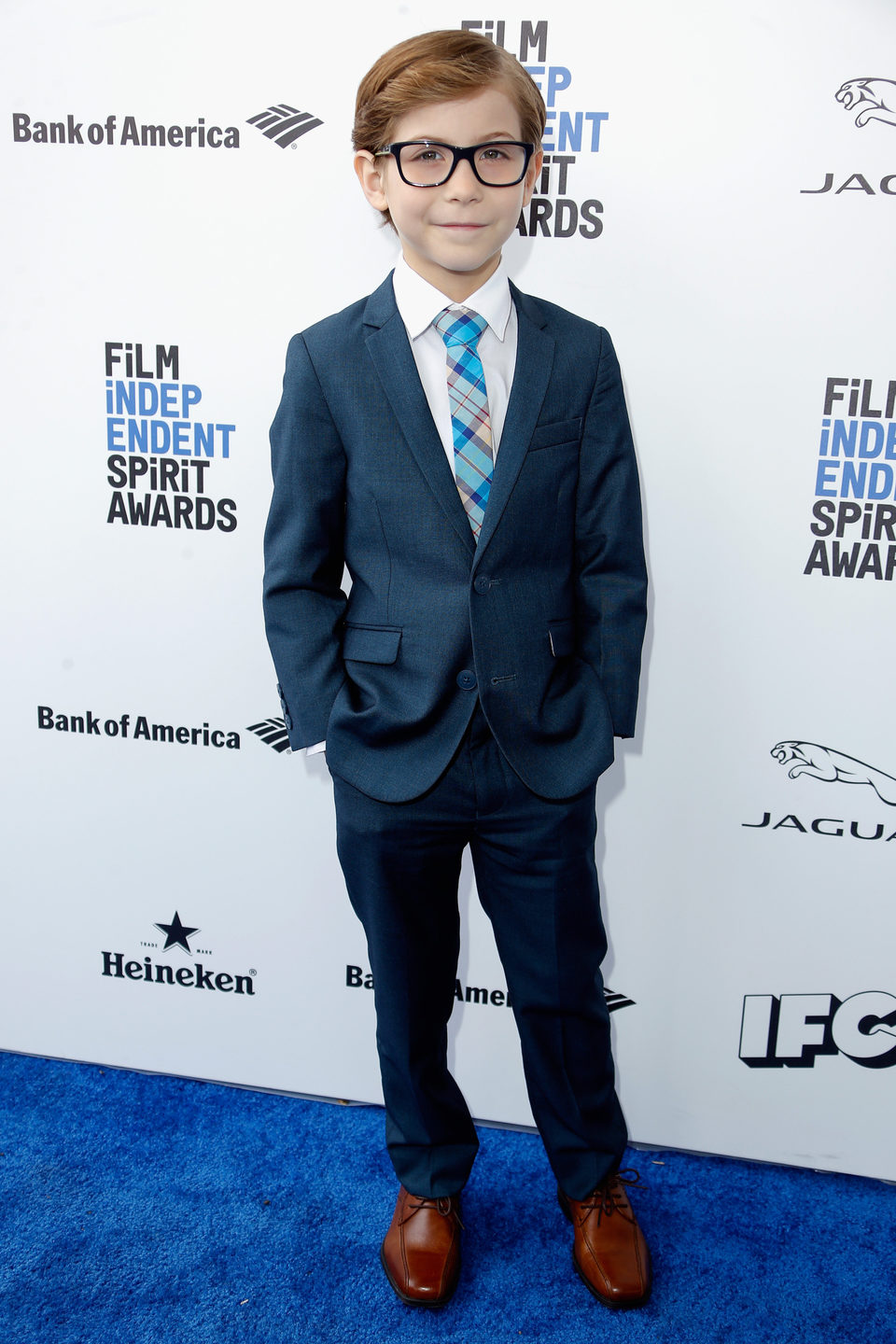 Jacob Tremblay at 2016 Independent Spirit Awards red carpet