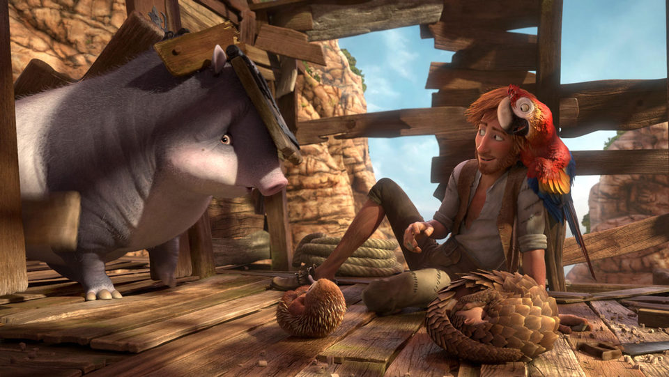 Imagen de la película Robinson Crusoe