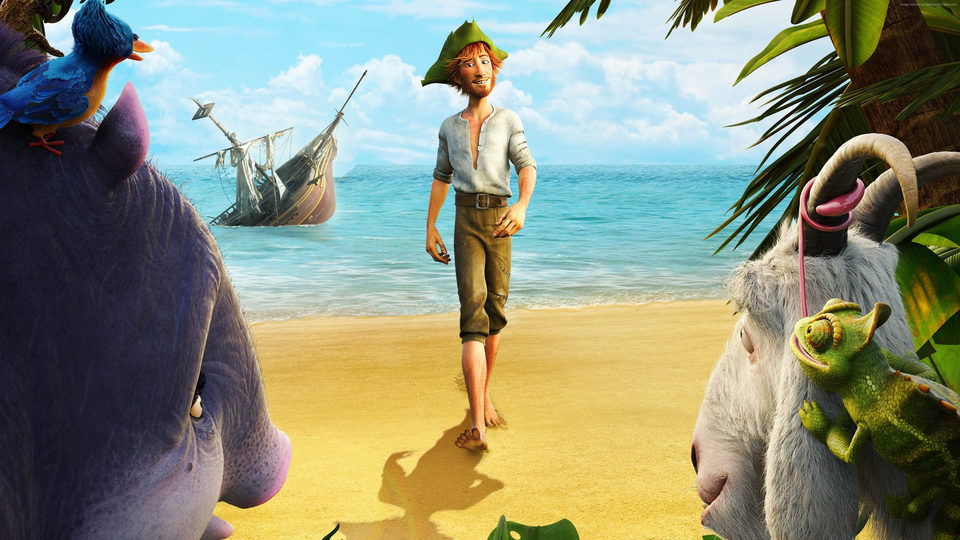 Imagen de la película Robinson Crusoe