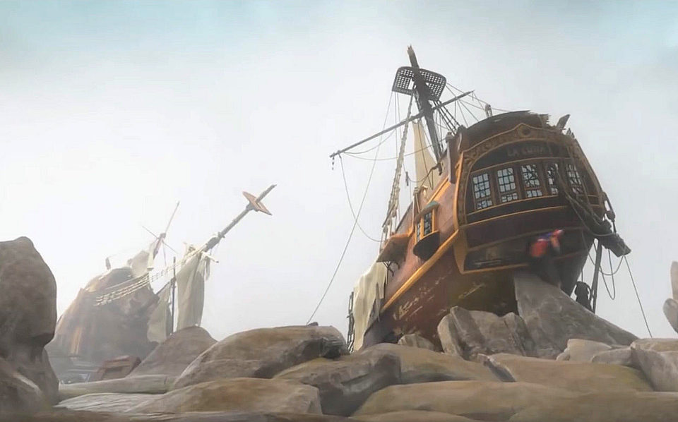 Imagen de la película Robinson Crusoe