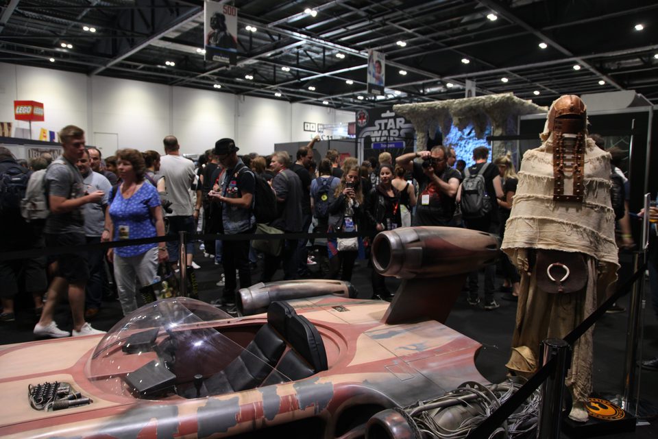Vehicles and costumes at the Star Wars Celebration 2016
