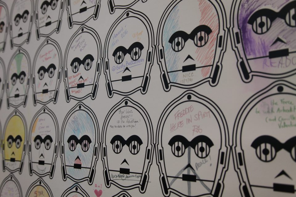 Sign wall at the Star Wars Celebration 2016