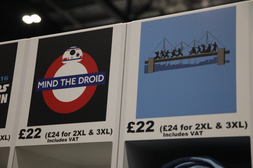 T-shirts from the Star Wars Celebration 2016