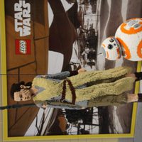 Rey and BB-8 built with Lego's pieces at the Star Wars Celebration 2016
