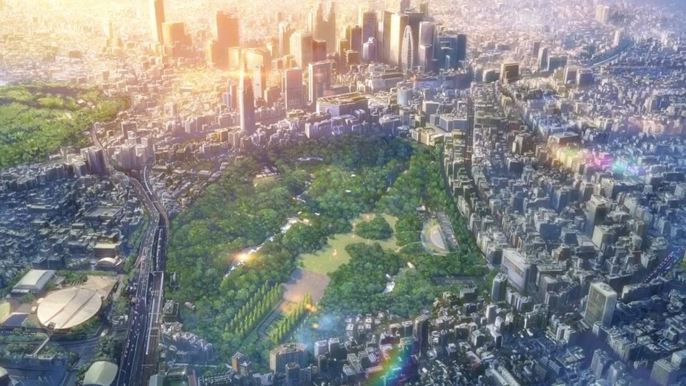 Imagen de la película The Garden of Words
