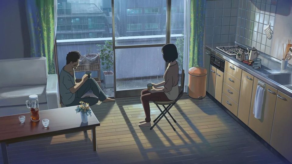Imagen de la película The Garden of Words