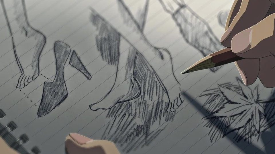 Imagen de la película The Garden of Words