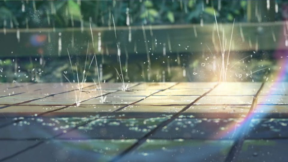 Imagen de la película The Garden of Words