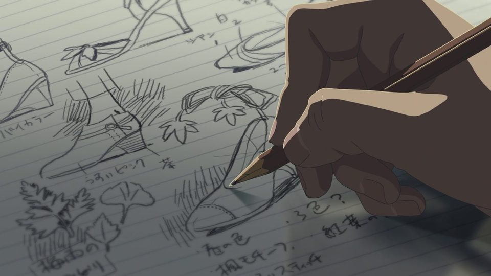 Imagen de la película The Garden of Words