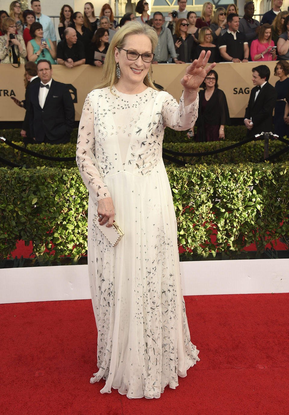 Meryl Streep on the red carpet of SAG Awards 2017