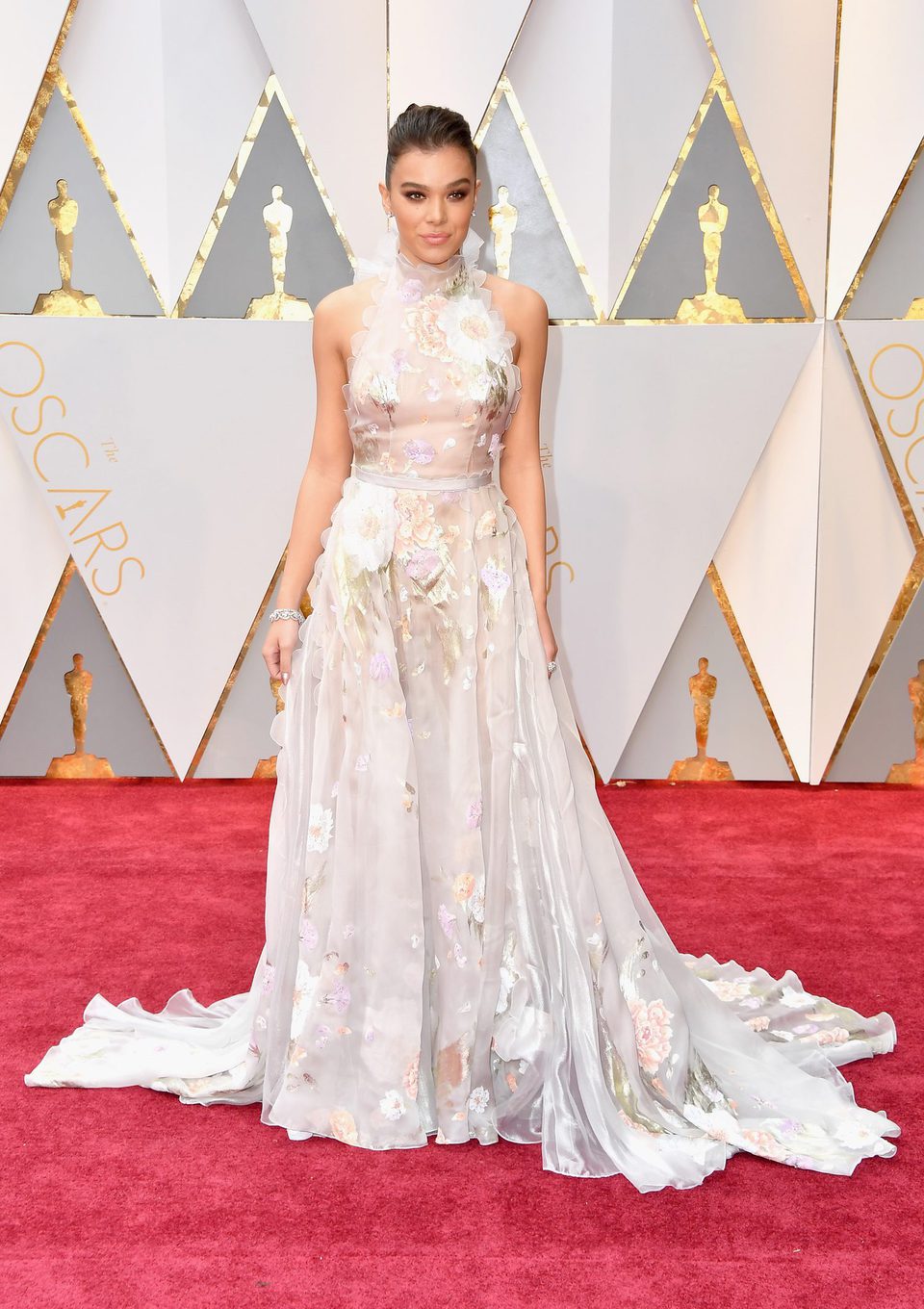 Hailee Steinfeld at the 2017 Oscars red carpet