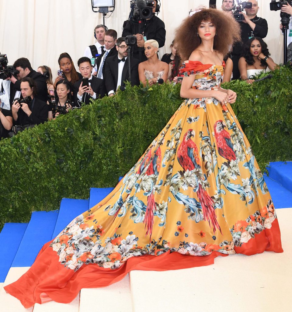 Zendaya on the Met Gala red carpet 2017