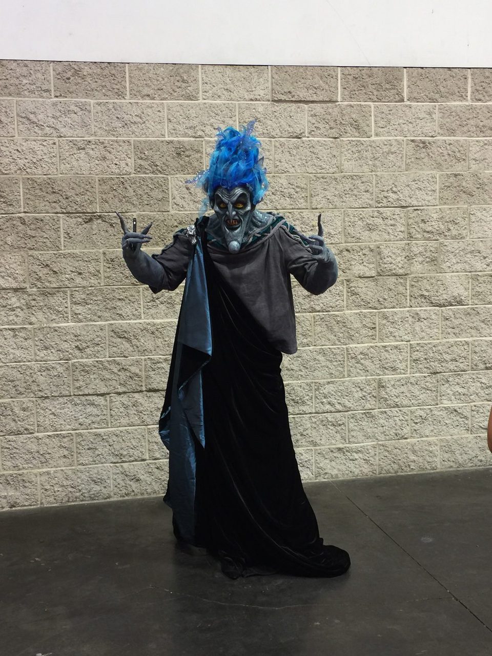 Fan dressed up like Hades in the D23