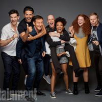 The cast of 'Star Trek: Discovery' poses during the Comic-con 2017