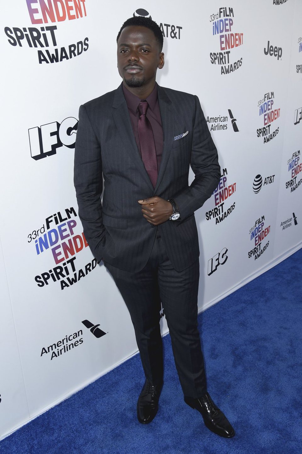 Daniel Kaluuya at the Spirit Awards 2018