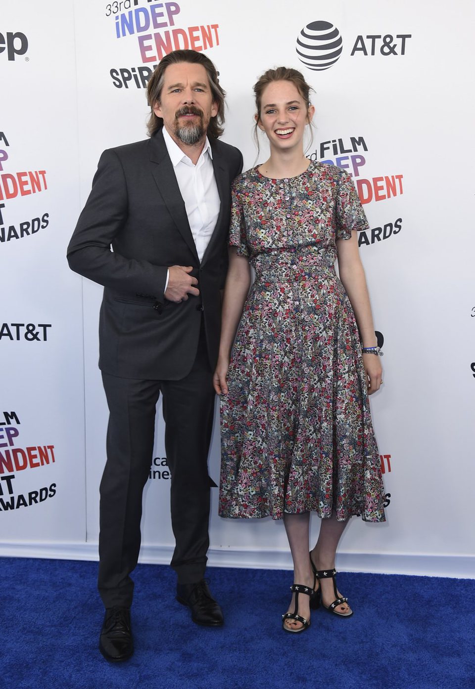 Ethan and Maya Hawke at the Spirit Awards 2018