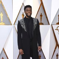 Chadwick Boseman at the red carpet of the Oscars