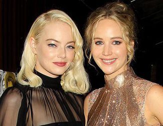 The uncomfortable embrace between Jennifer Lawrence and Emma Stone in Toronto