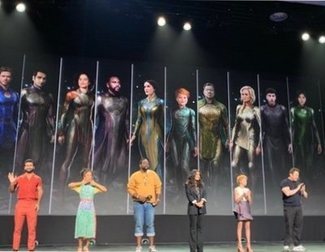 The set of Marvel's 'Eternals' is evacuated after finding a bomb from the Second World War
